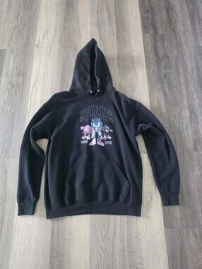 Sonic Men's Black Sweatshirt Hoodie Size M